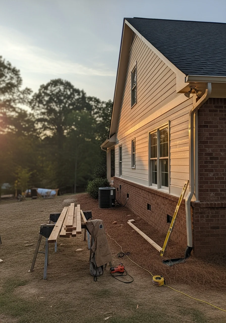 Kennesaw homeowner with completed project, representing quality workmanship and professional service.