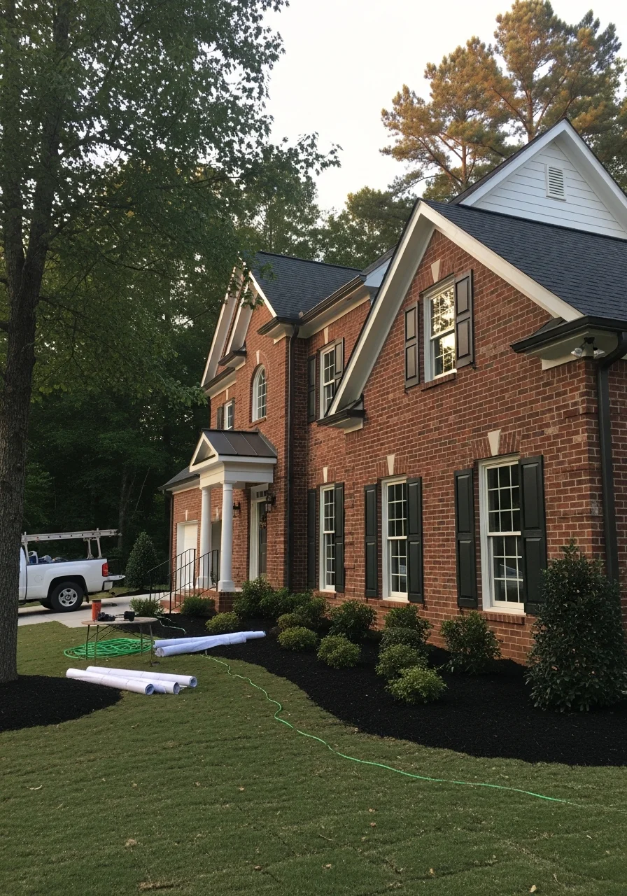 Completed Marietta project showcasing quality craftsmanship and attention to neighborhood character.